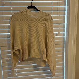 Aerie Cream Cowl Neck Sweater